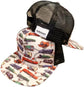 Trains Trucker Snapback Hat - Trainz Collection - Large Size (Ages 12 and Up) - White - BYMRR Train Store