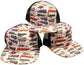 Trains Trucker Snapback Hat - Trainz Collection - Large Size (Ages 12 and Up) - White - BYMRR Train Store