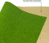 Artificial grass mat by BYMRR Train Store, 40x100cm, green model scenery turf for craft and decoration projects.