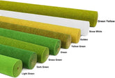 Artificial grass mat for model scenery by BYMRR Train Store, green 40x100 cm, ideal for craft and decoration projects.