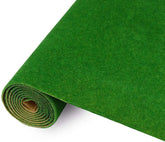 Artificial grass mat by BYMRR Train Store, 40x100cm, green synthetic turf for model scenery, craft, and decoration projects.