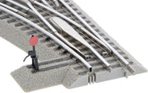 Fastrack 036 Electric O Gauge Left-Hand Manual Switch for model trains, suitable for ages 14 and up, by BYMRR Train Store.