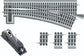 Fastrack 036 Electric O Gauge Left-Hand Manual Switch for model train sets, suitable for ages 14 and up, by BYMRR Train Store.