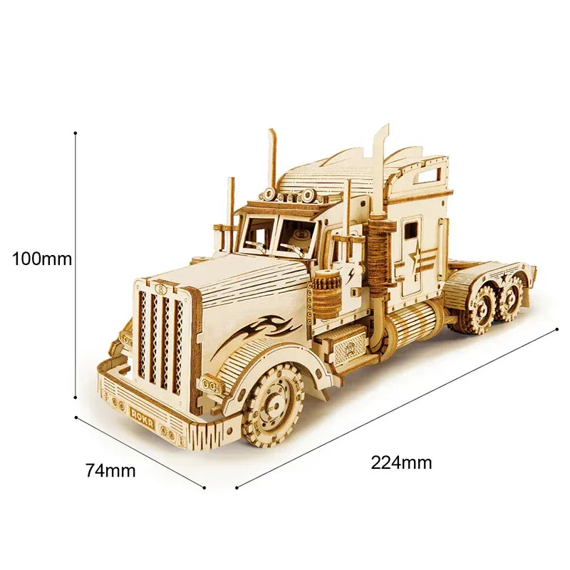 Robotime 3D Wooden Puzzle Prime Steam Express Model DIY Kit - BYMRR Train Store