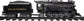 Polar Express Berkshire-style battery-operated model train set with remote control, featuring detailed train and realistic design.
