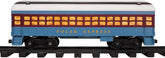 Polar Express Berkshire-style battery-operated model train set with remote control, featuring detailed train cars and realistic design.