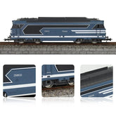 HO Scale 1:87 European style model railway locomotive by BYMRR Train Store, detailed long locomotive for model train layouts