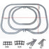 High-Tech City Train Track Set by BYMRR with flexible forked, straight, and curved rails for creative building and play.