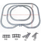 High-Tech City Train Track Set by BYMRR with flexible forked, straight, and curved rails for creative building and play.
