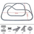 BYMRR High-Tech City Train Track Set with flexible forked, straight, and curved rails for creative building toy play.