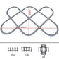 High-Tech City Train Track Set by BYMRR with flexible, forked, straight, and curved rails for creative building and children’s play.