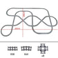 High-Tech City Train Track Set by BYMRR Train Store with flexible forked, straight, and curved rails for creative building fun.