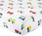 Soft 100% cotton flannel sheet set featuring trains, planes, and trucks design, ideal for cozy bedding.
