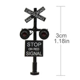 N Scale LED Traffic Block Signals - Set of 2 Stop on Red for Model Railroads (1:160 Scale) - BYMRR Train Store