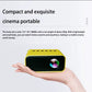 Xiaomi Mini Portable Projector displaying vibrant 8K HD images, perfect for home entertainment, gaming, and family viewing.