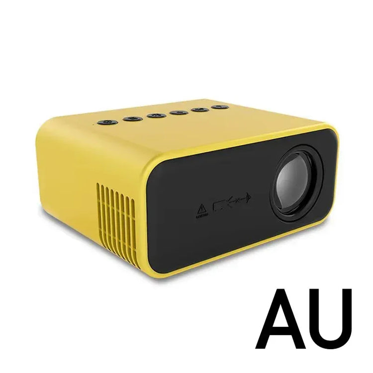 Xiaomi Mini Portable Projector displaying vibrant 8K HD images, perfect for home entertainment, gaming, and family movie nights.