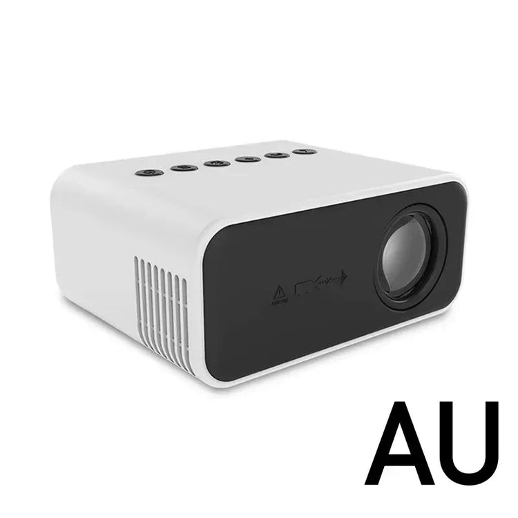 Xiaomi Mini Portable Projector displaying colorful 8K HD images on a wall, ideal for gaming and family entertainment.