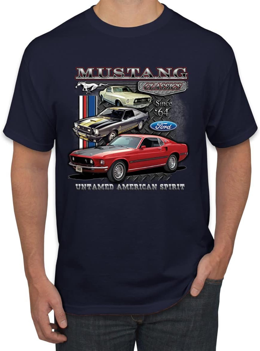 Ford Mustang Classics Men's Graphic T-Shirt - Celebrating the Untamed American Spirit in Cars and Trucks