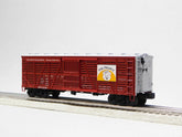 Three Northern Pacific stock cars in O gauge model set, detailed BYMRR Train Store VISIONLINE Northern Pacific Stock Car 3-Pack