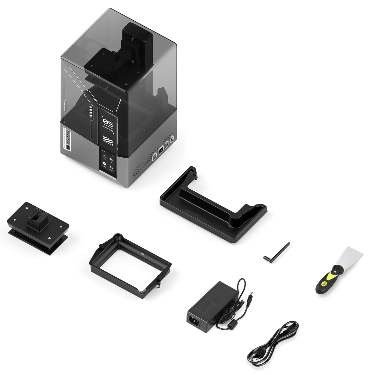 Mars 5 Ultra Resin 3D Printer - 7" 9K Mono LCD, High-Speed Printing at 150mm/h, Smart Automatic Leveling, Intelligent Detection, Wi-Fi Transfer, Print Volume: 6.04 x 3.06 x 6.49 Inches