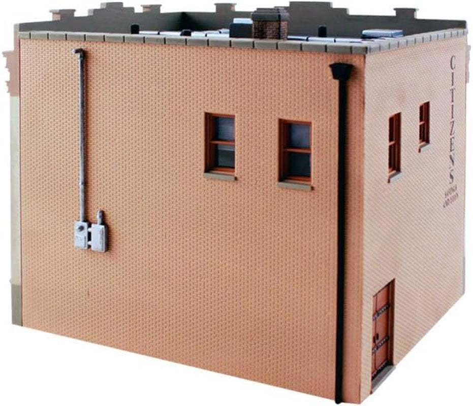 Woodland Scenics Built-N-Ready Citizens Savings & Loan Two-Story Building with Accessories, HO Scale