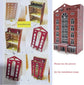 Model N scale shopping mall building by ATINGSHOKB for modern city train railway layouts, assembled architectural model.