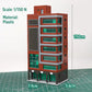 1:144 N scale Outland Models train railway skyscraper building representing a shopping center for model train layouts.