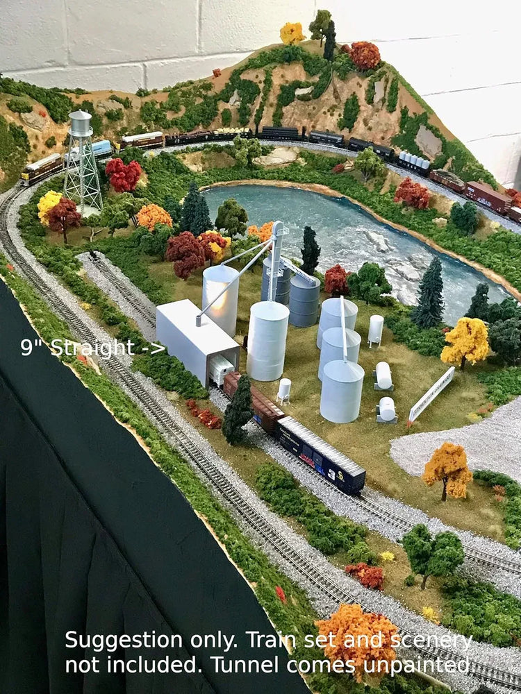 HO Scale 9-Inch Straight Train Tunnel - BYMRR Train Store