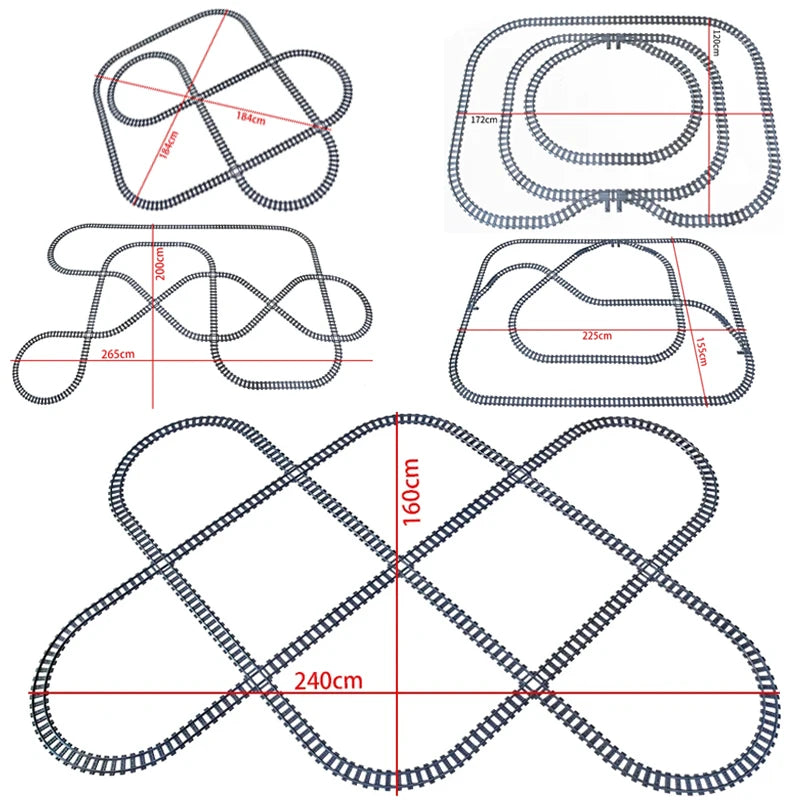 City High-Tech Trains Flexible Tracks Forked Straight Curved Rails Crossing Switch Building Block Bricks Creative Toys for Kids