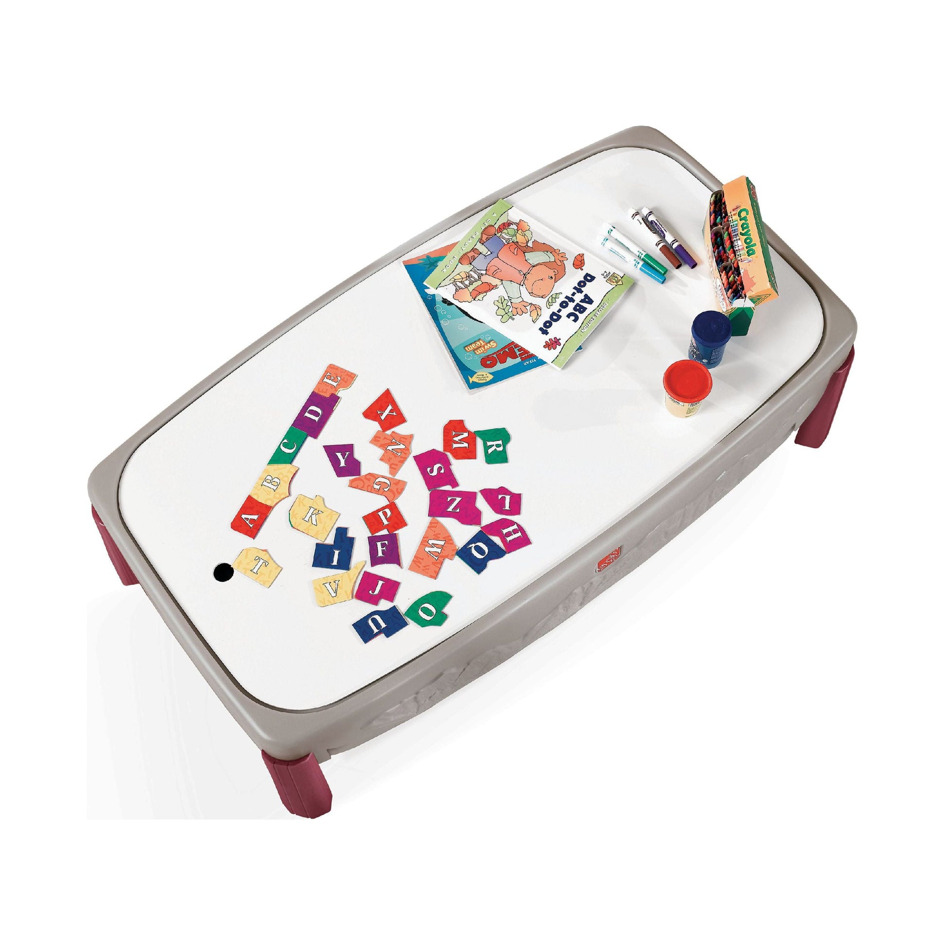 Deluxe Canyon Road Train Table and Chair Set Neutral Kids Outdoor Activity Table
