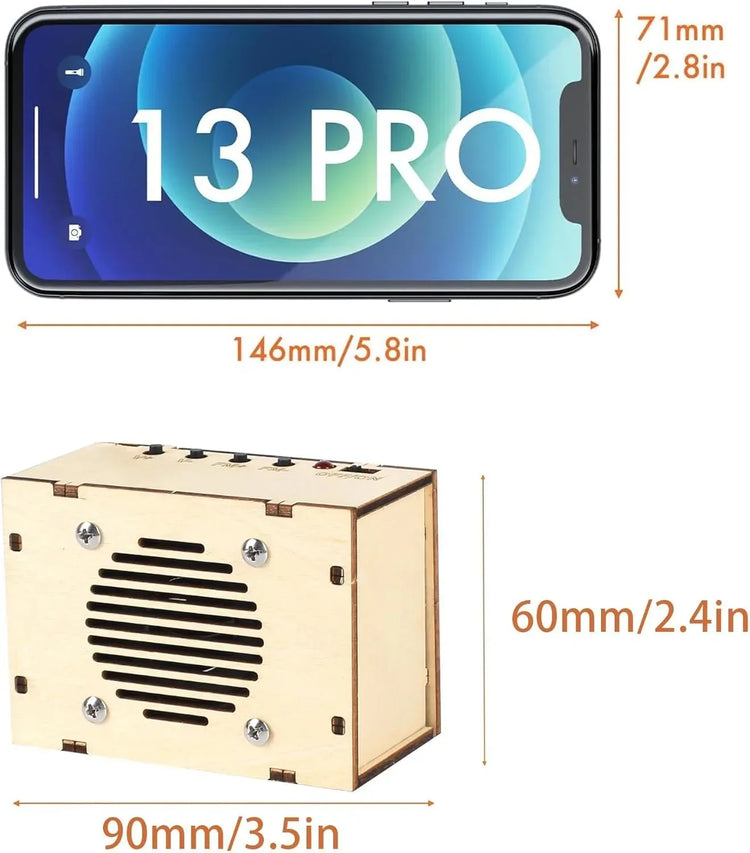 STEM Science Kits for Ages 8-14: FM Radio Construction and DIY Electronic Snap Circuits Projects for Teens and Preteens (Classic Wood) - BYMRR Train Store