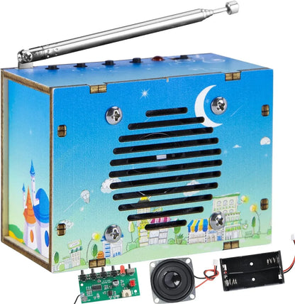 STEM Science Kits for Ages 8-14: FM Radio Construction and DIY Electronic Snap Circuits Projects for Teens and Preteens (Classic Wood) - BYMRR Train Store