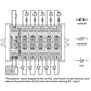 CZH-LABS 10-Lights LED dimmer control hub for HO and N gauge model train sets, featuring multiple LED lights for train lighting control.