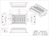 CZH-LABS LED dimmer control hub with 10 lights for HO and N scale train sets, showing device with multiple connection ports.