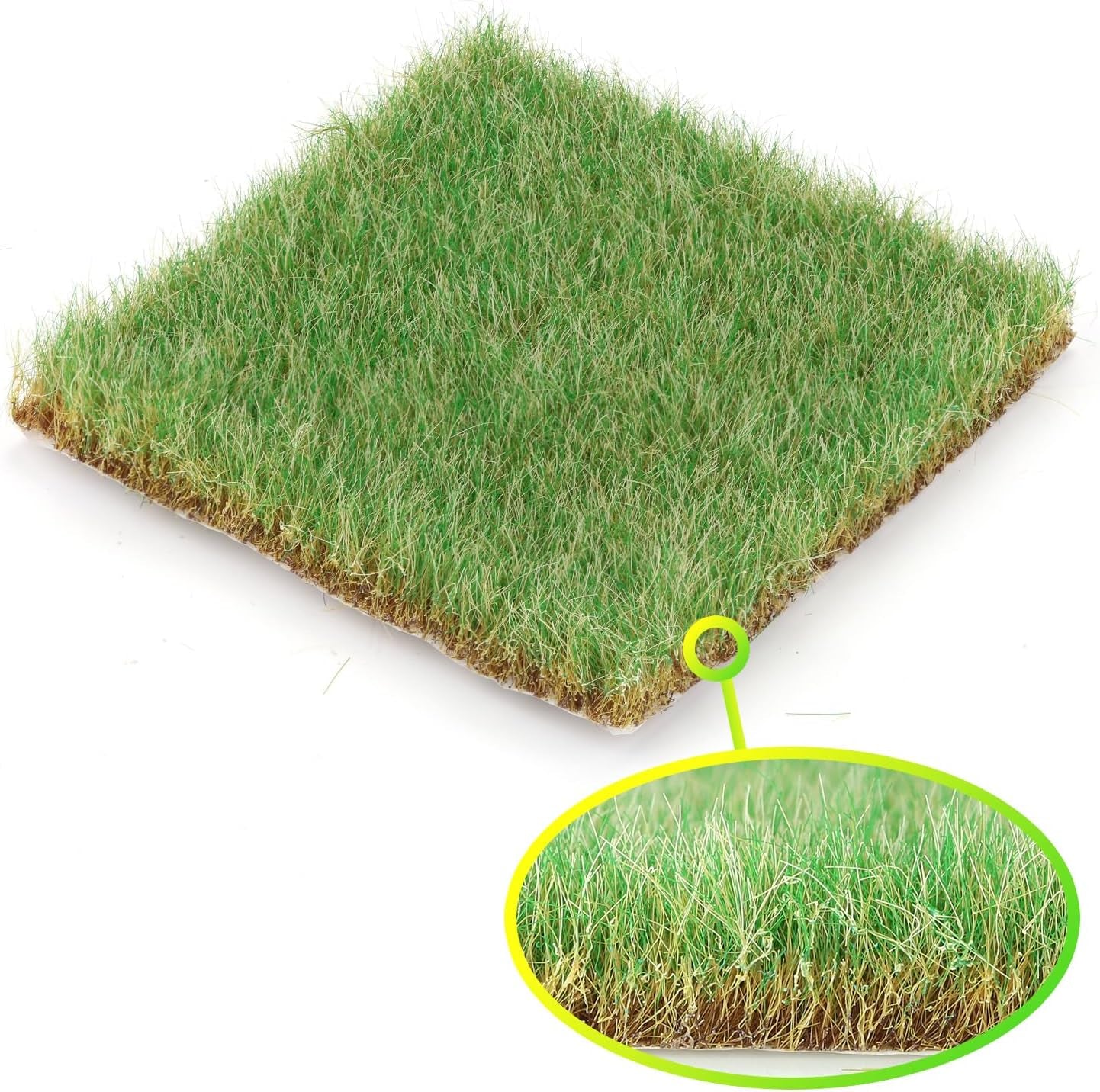 Miniature landscape grass tufts by Zylopa, 16mm hand-torn grass for N and HO scale railways, military layouts, and model scenery.