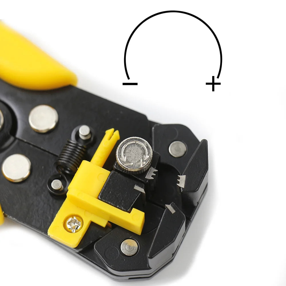 Self Adjusting Wire Stripper Cable Cutter Electricians Crimping Tool, 3 in 1 Heavy Duty Automatic Wire Stripping Cable Cutting Tools for Solid and Stranded 10-24 AWG, Multitool Pliers Electrician Rep