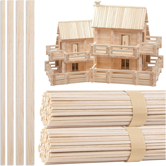 250 Balsa Wood Sticks for Versatile DIY Crafting and Molding Projects
