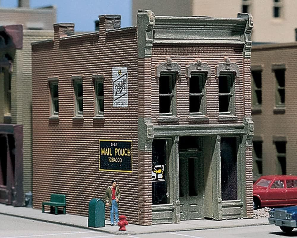 Elevate Your Model Railroad with the Charming Cricket's Saloon N-Scale Kit by Woodland Scenics!