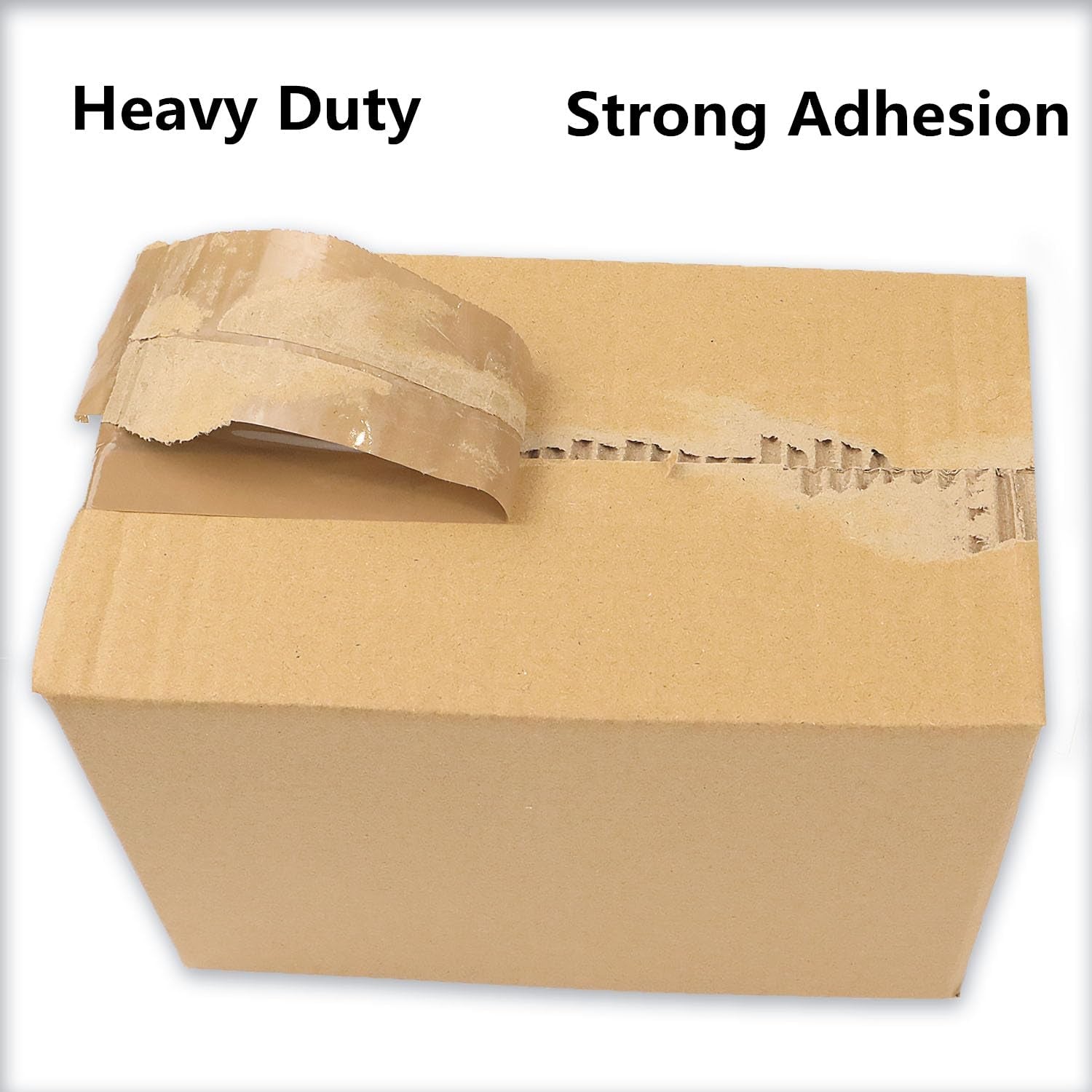 2-Pack Heavy Duty Clear Packing Tape with Dispenser - 2.7 Mil, 1.88" x 55 Yards, Strong Adhesive for Moving Boxes and Packaging