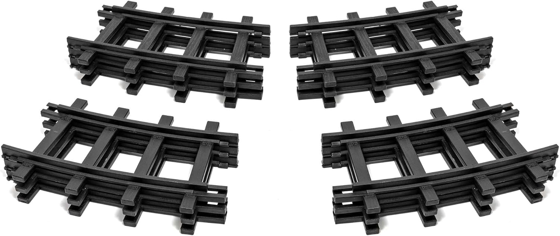 Lionel 12-Piece Curved Black Plastic Track Set for Ready-to-Play Trains