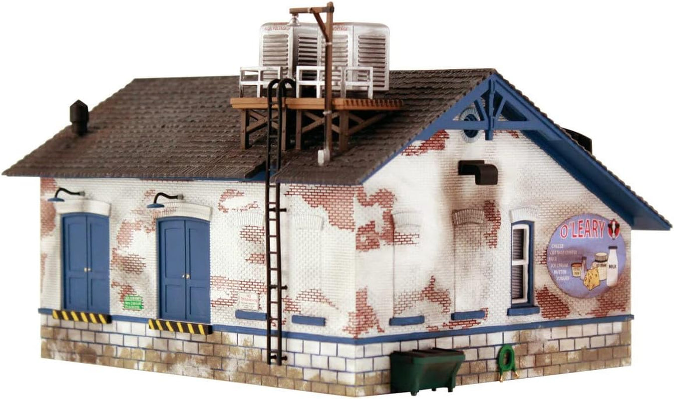 O'Leary Dairy Distribution HO Scale Pre-Fabricated Building by Woodland Scenics