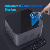 Android 11 4K Smart Projector with 580 ANSI Lumens, 1920x1080P Full HD, Wifi 6, Bluetooth 5.0, Allwinner H713, Voice Control for Home Cinema Theater - BYMRR Train Store