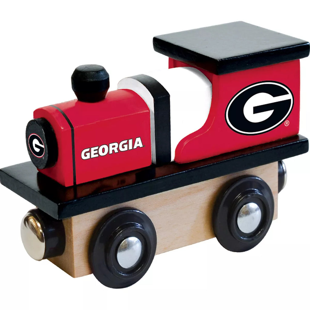 Masterpieces Officially Licensed NCAA Georgia Bulldogs Wooden Toy Train Engine for Kids