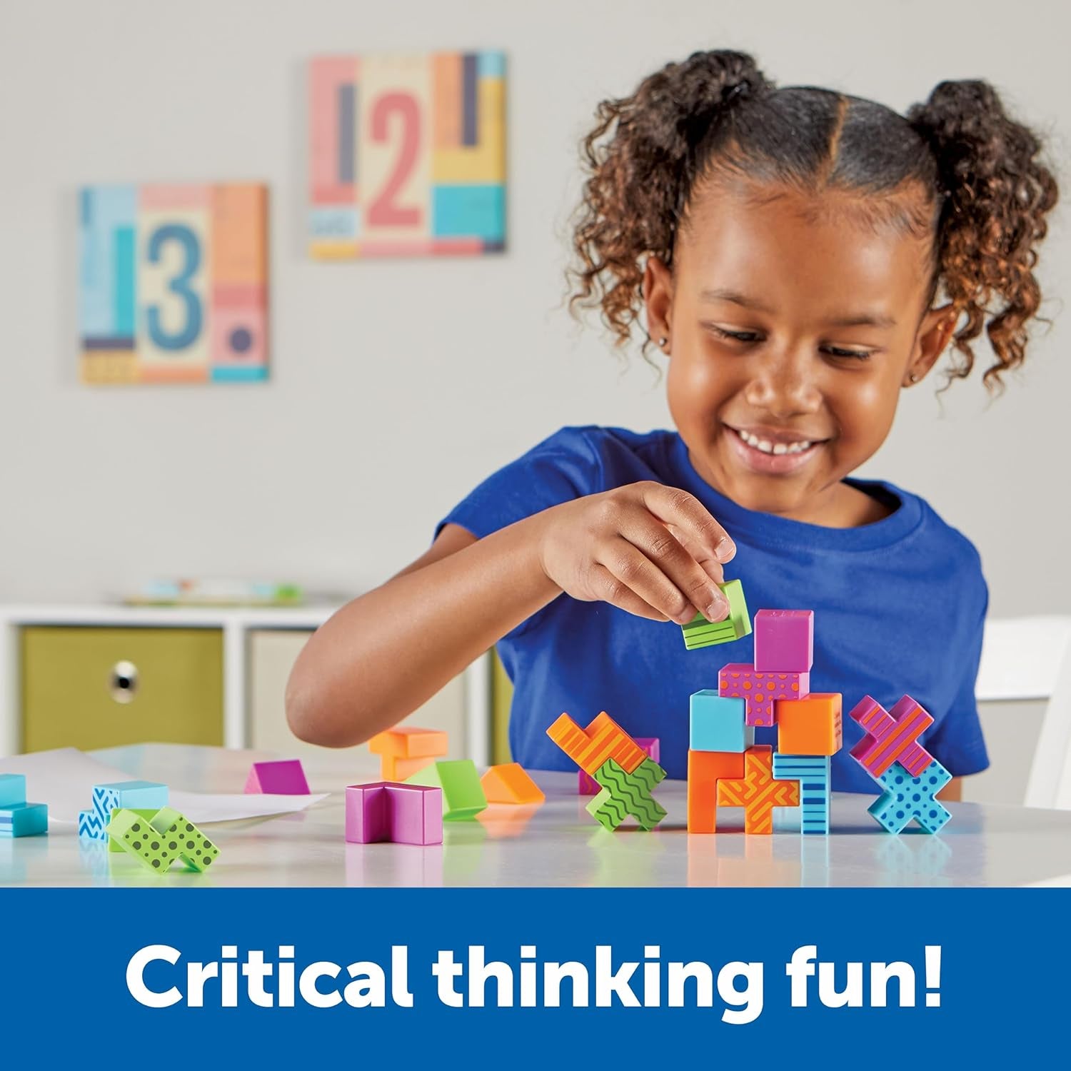 Learning Resources STEM Explorers Brainometric 3D Puzzle: Logic Building Toys for Enhancing Fine Motor Skills and Mathematical Thinking for Children