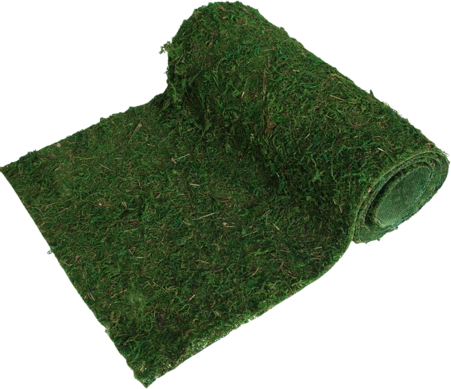 Dried Moss Roll for Crafting and Decoration - 12" W x 60" L Preserved Moss Mat for Fairy Gardens, Weddings, and Woodland Decor