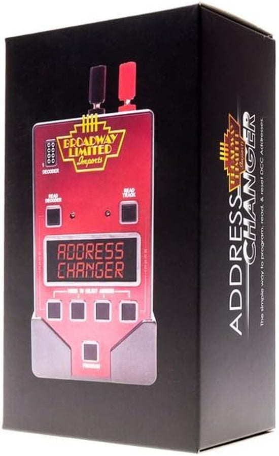Broadway Limited Imports HO and N scale model train upgrade with 1020 address changer device for enhanced control.