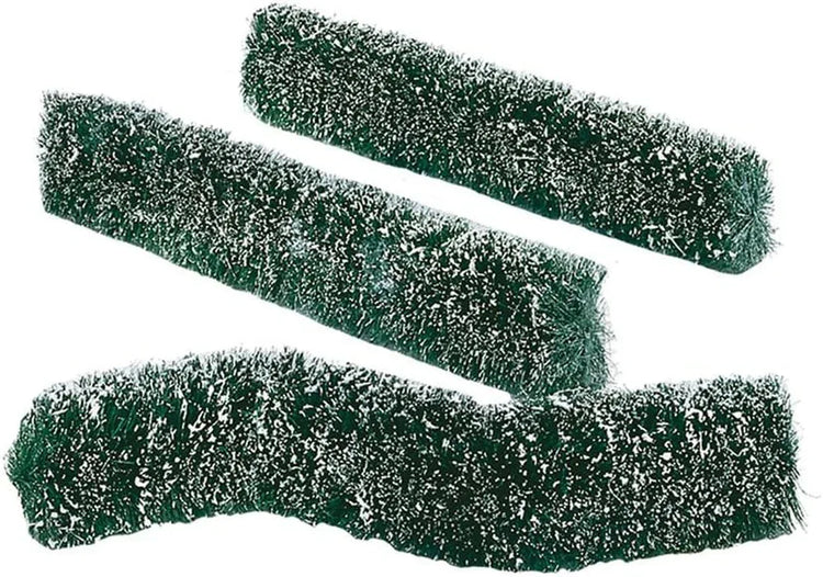 Flexible sisal hedge from Department 56 Village Collections, 12-inch decorative garden border for holiday villages.