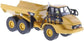 HO scale Caterpillar 730 articulated truck diecast model by Diecast Masters, detailed miniature construction vehicle.