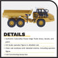 Diecast Masters Caterpillar 730 Articulated Truck HO scale diecast model showing detailed construction vehicle with black and yellow coloring