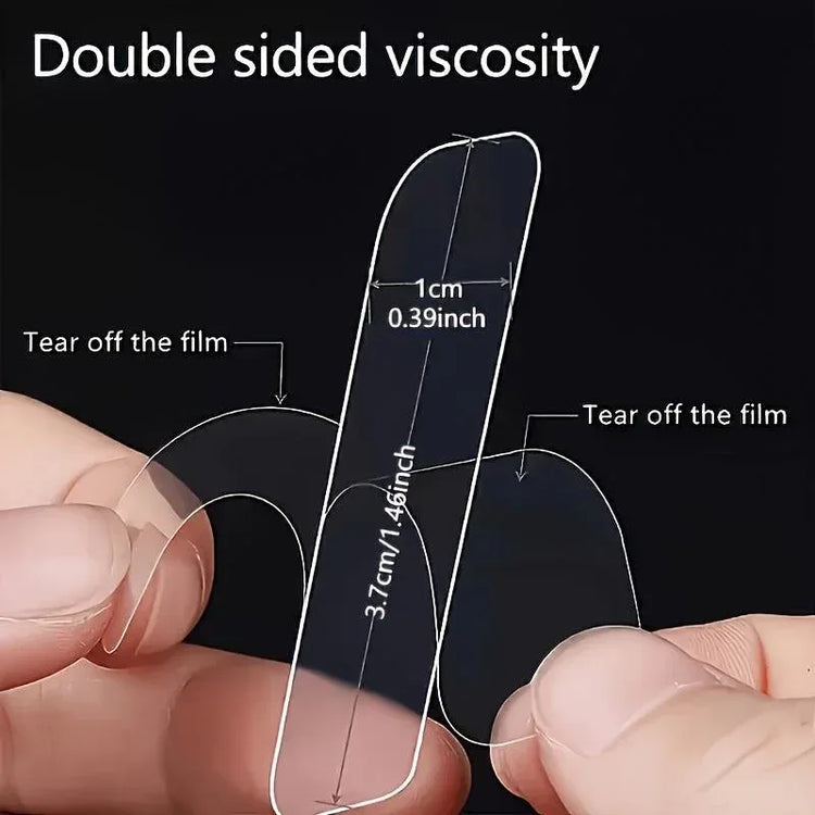 Heavy-duty double-sided adhesive tape with 60 pieces, strong and versatile for various bonding and mounting applications.